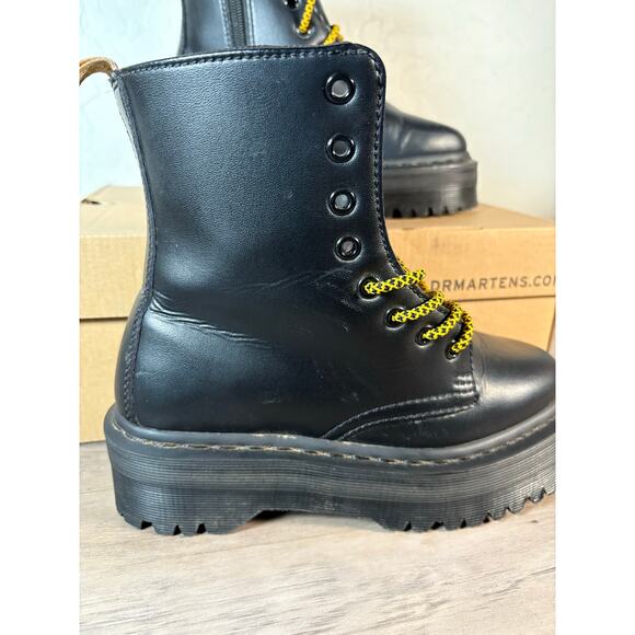Dr Martens Vegan Jadon Max US Men\'s 5 Women\'s 6 EU 37 Black Oxford- light Try On main image 10